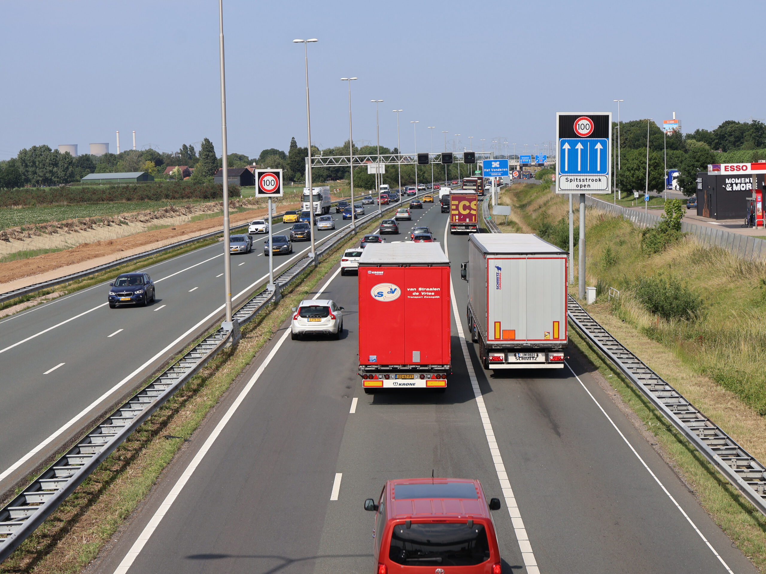 A2 gaat weer dicht, dit keer tussen Sint Joost en Urmond