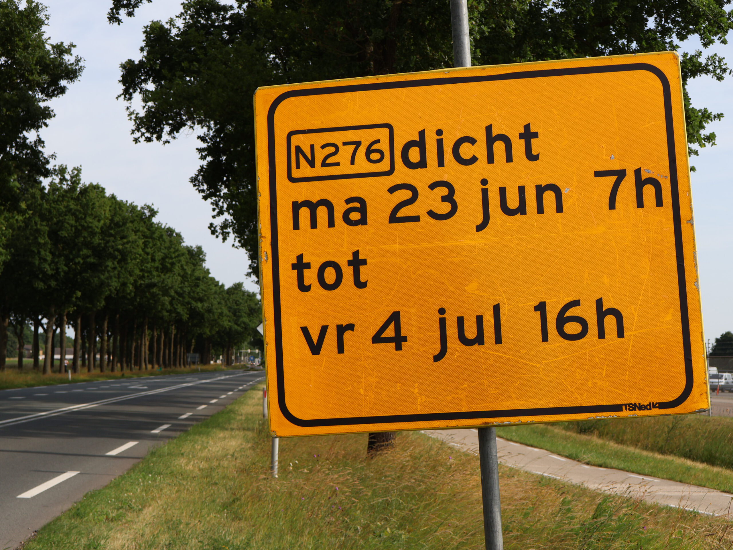 Provincie bevestigt: geen calamiteitenroute tijdens afsluiting N276 bij Nieuwstadt