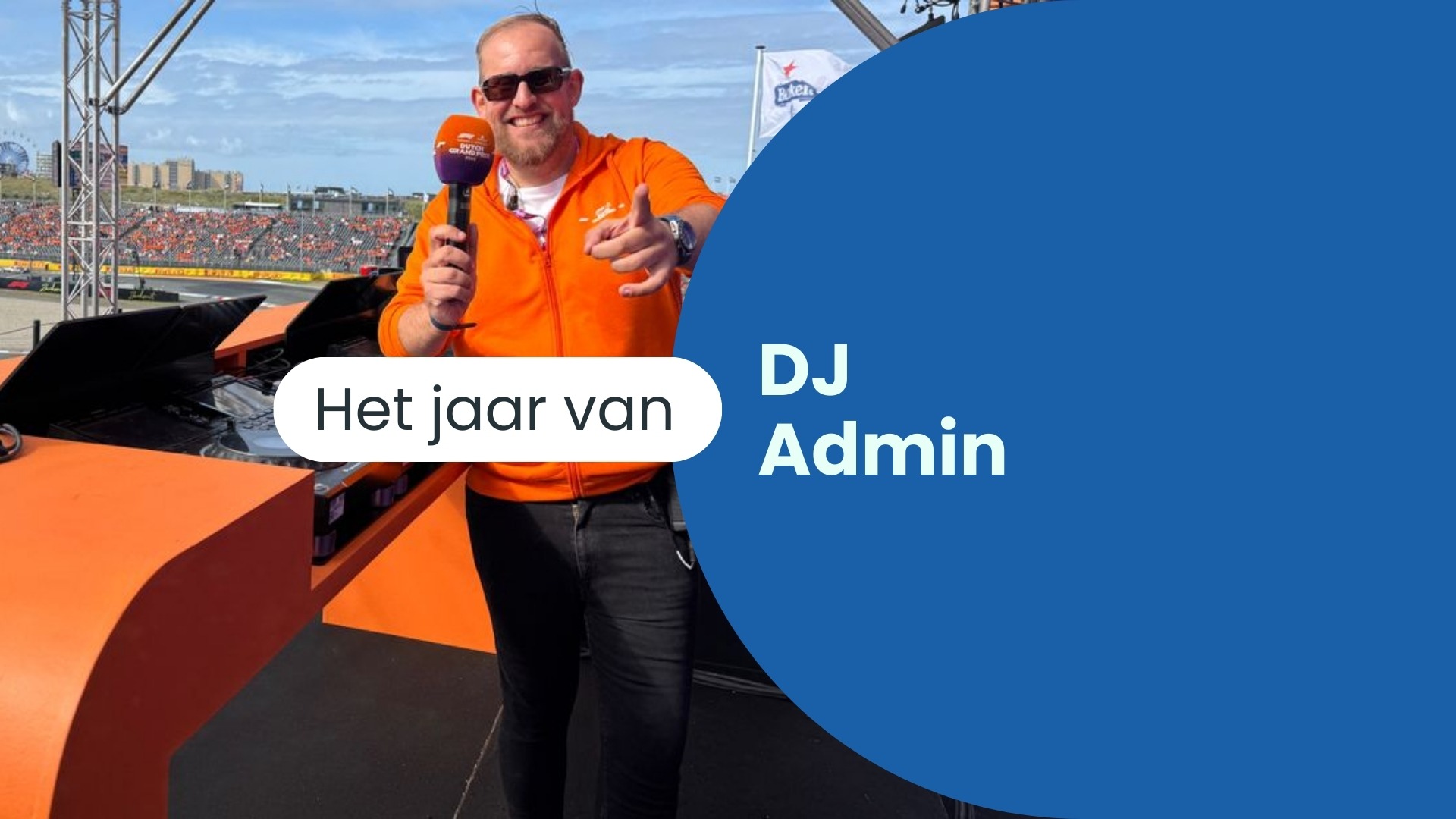 'Bizar 2025' voor DJ Admin: '17 Formule 1-races, voorprogramma Metallica en straks op nationale tv'