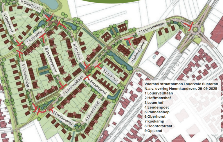 Van Koekamp tot Eendenpoel: Susteren en Nieuwstadt krijgen nieuwe straten erbij