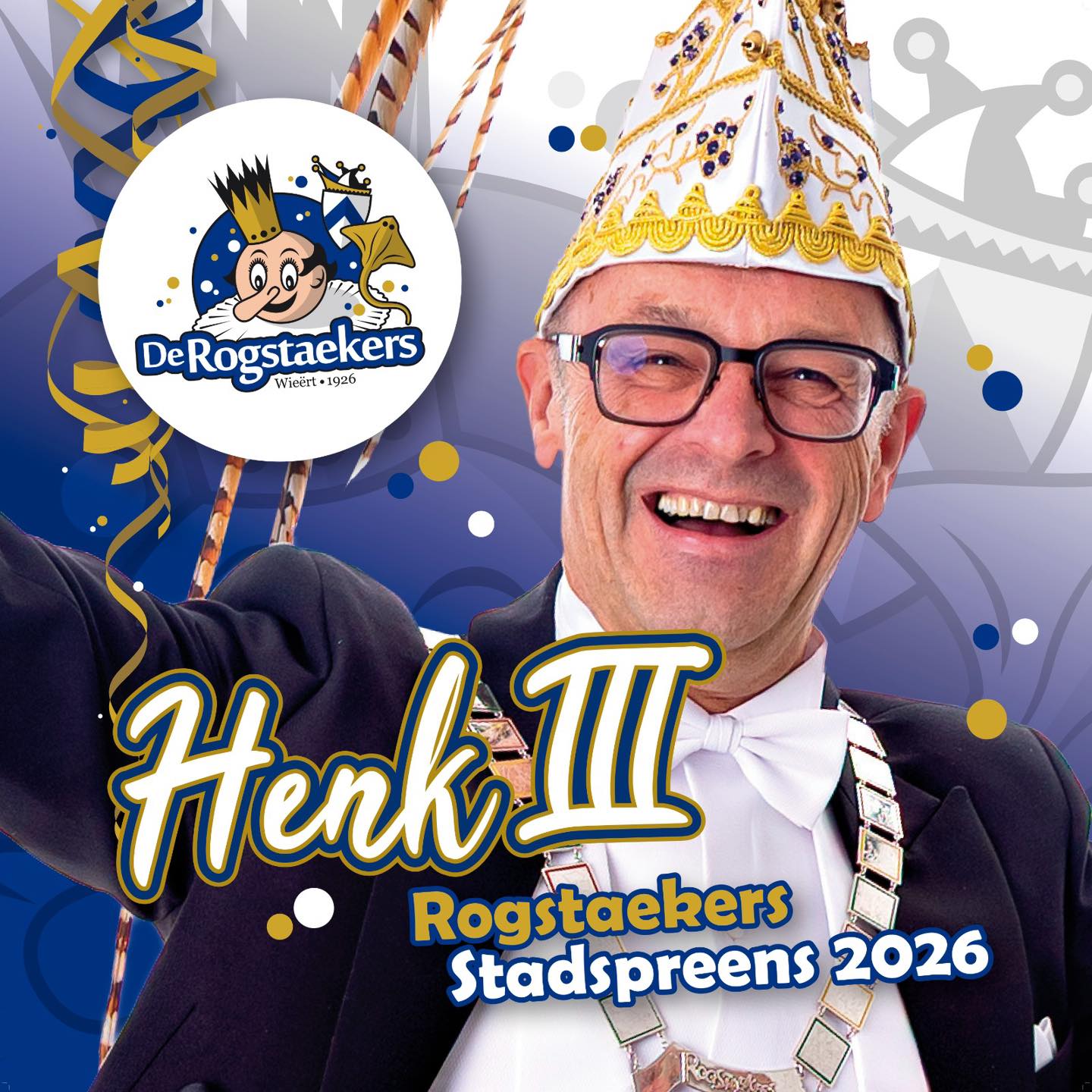 Prins Henk III gaat Weerter vastelaovendj voor als 80e Stadsprins