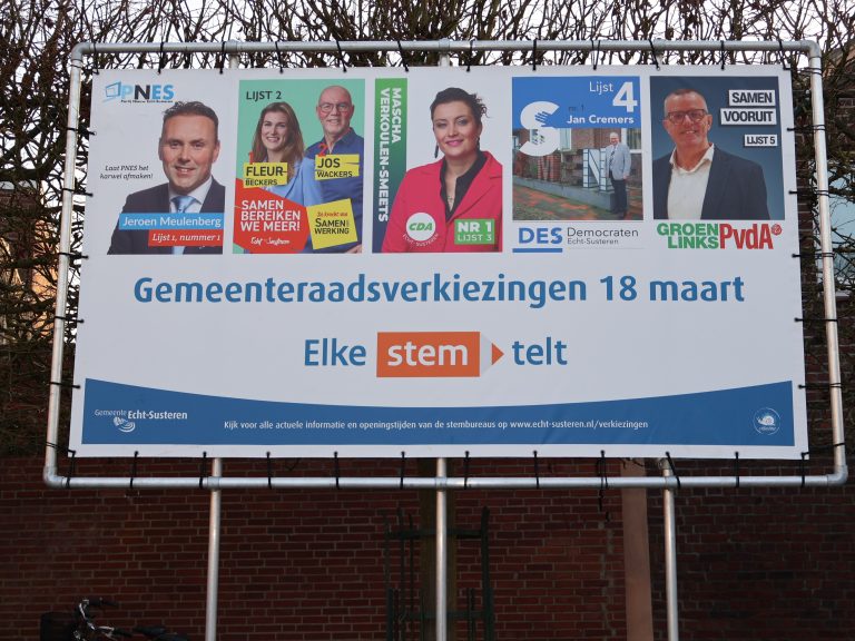 PNES blijft ook met extra zetel grootste in Echt-Susteren, ook CDA zetel erbij