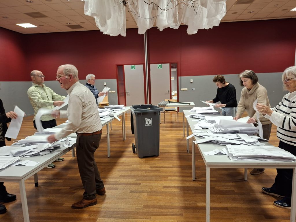 Stemmen tellen in Heythuysen