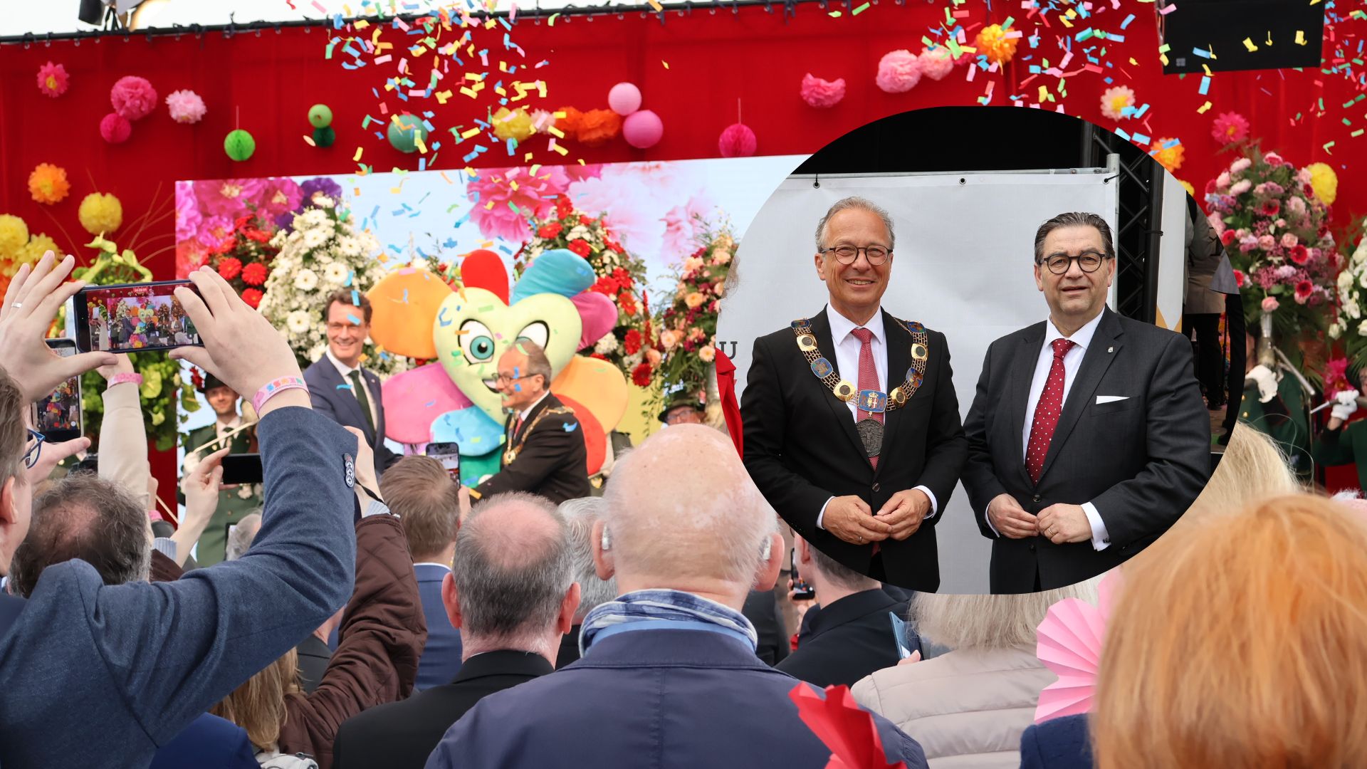 Burgemeester Weert onder indruk van opening Landesgartenschau in ‘zijn’ partnerstad Neuss