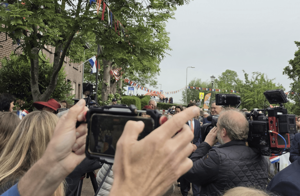 Het is dringen voor fotografen