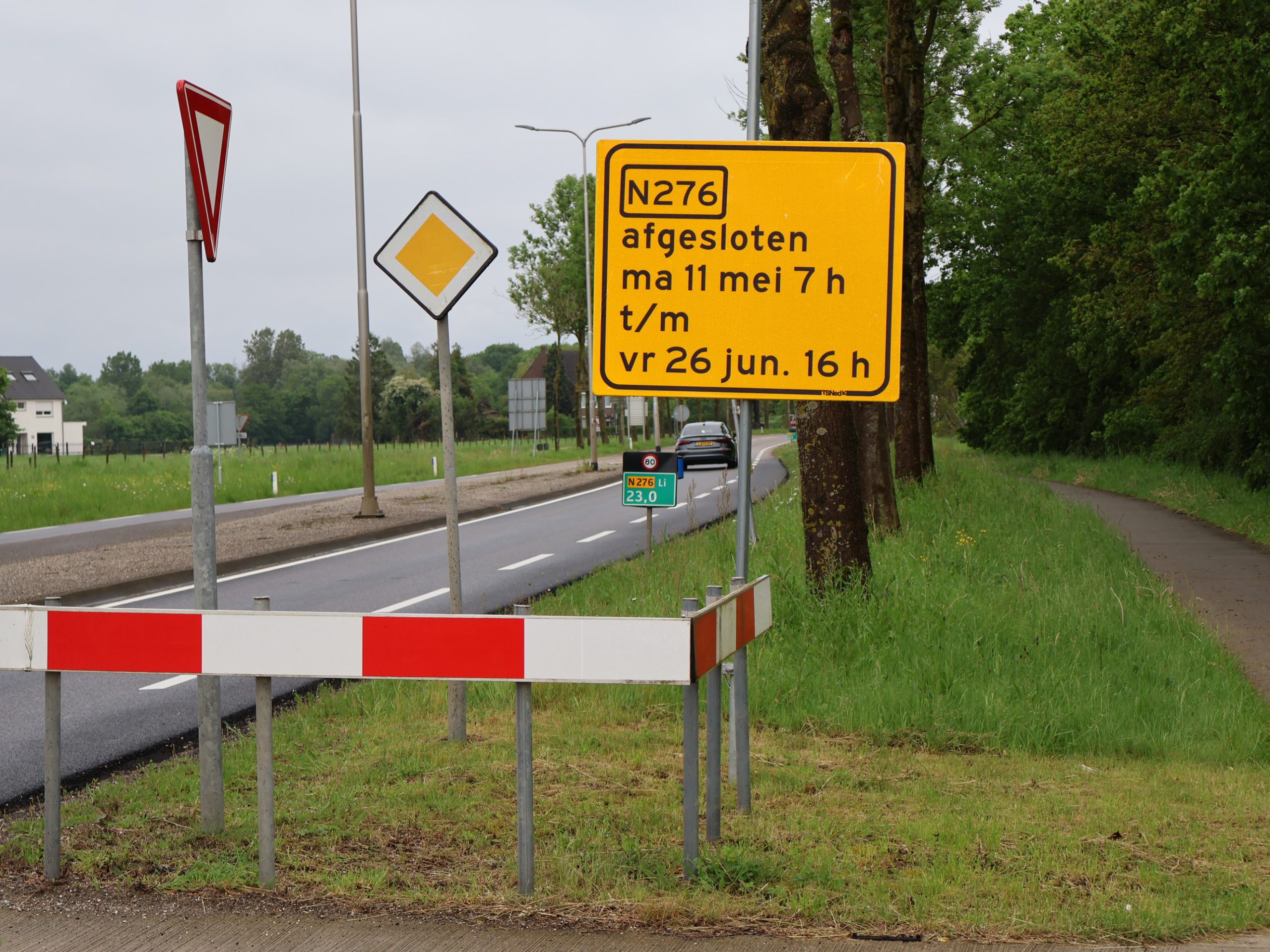 N276 tussen Susteren en Nieuwstadt vanaf maandag weken dicht, maar hoe lang precies?