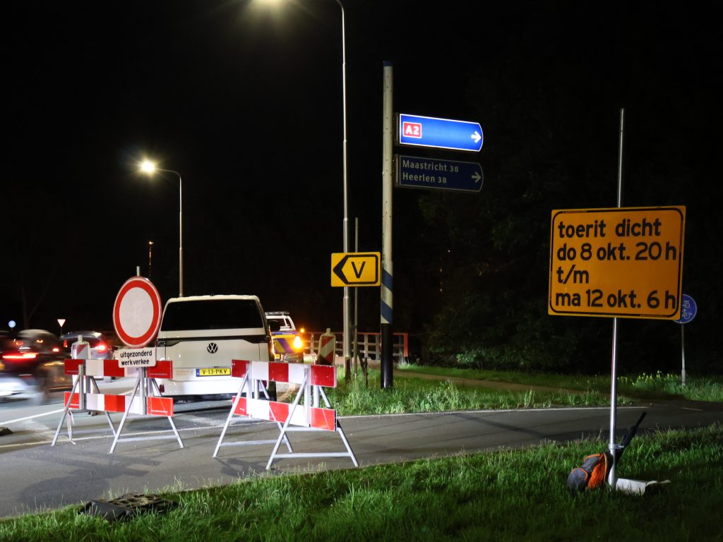 Afsluiting A2 is begonnen